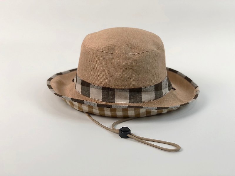 VA. Cloth Handmade/Ultra-light Straw Hat Series/Coco Japanese Casual - Hats & Caps - Cotton & Hemp Blue