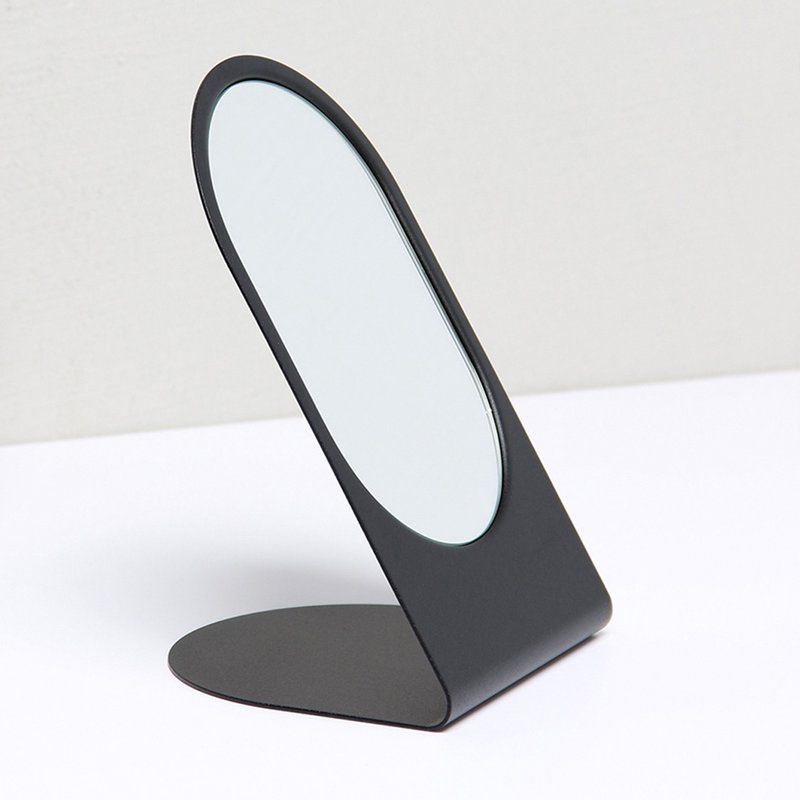 Shuishui table mirror/matte black - Items for Display - Other Metals Black