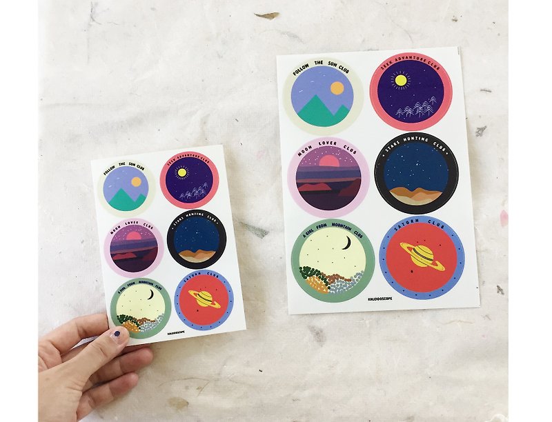 Club Sticker - Stickers - Plastic Multicolor