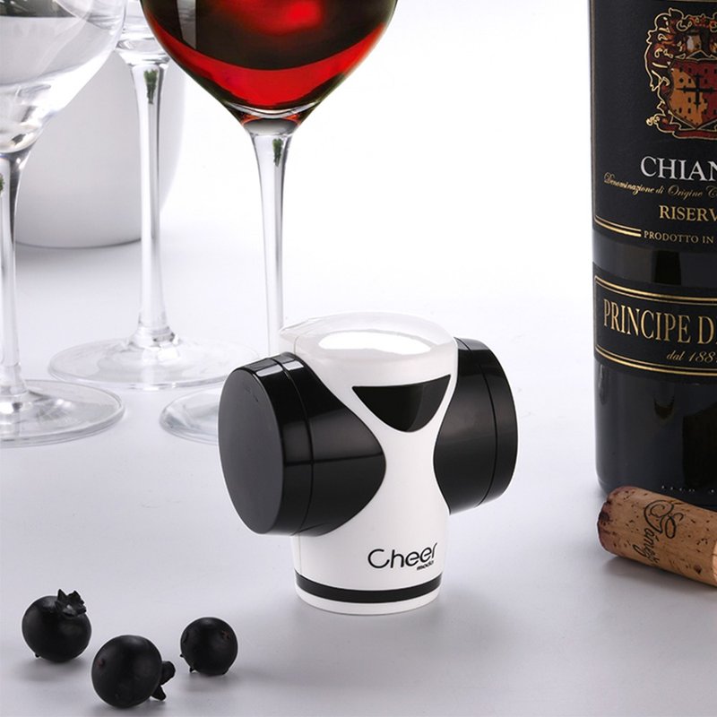 [Free Shipping] Electric Wine Vacuum Stopper Automatic Electronic Vacuum Preservation/cheer - Bottle & Can Openers - Other Materials 