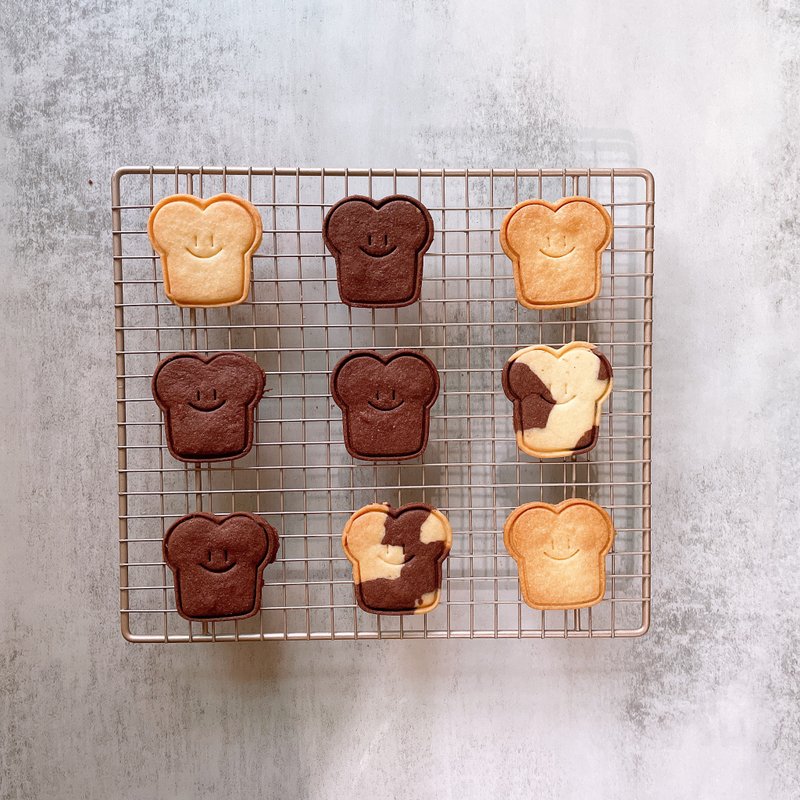 Handmade Butter Biscuits - Smiley Toast - Handmade Cookies - Fresh Ingredients 