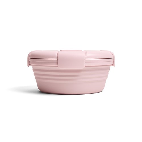 Overall Stojo - 專利環保高耐熱矽膠摺疊沙律碗-淡粉紅