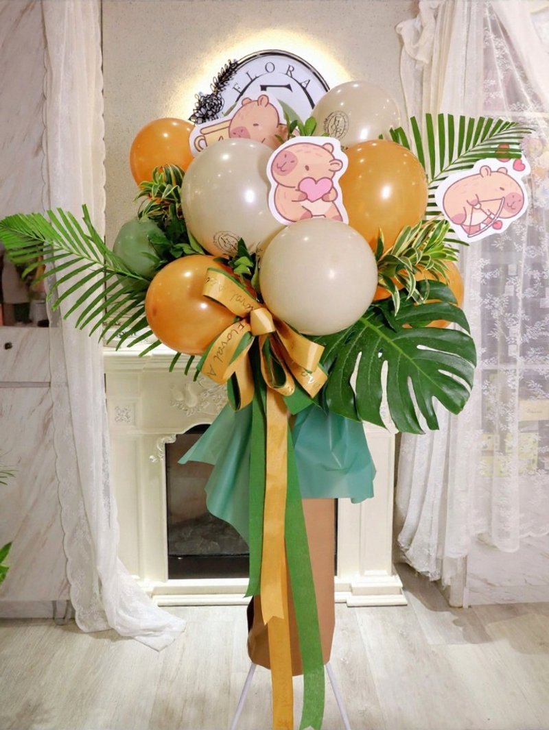 高架氣球花籃 - 盆栽/植栽 - 植物．花 卡其色