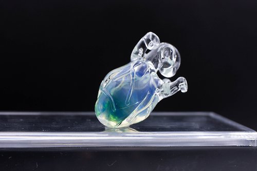 Glass Heart Workshop 玻璃·心 手工玻璃心臟頸鍊(透心藍)