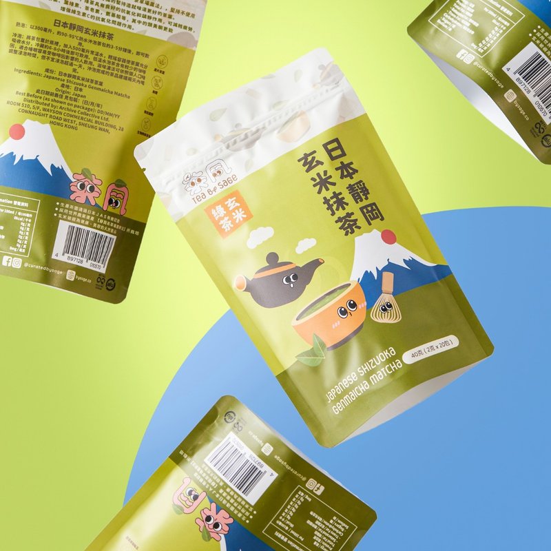 【Sage Tea Original Leaf Tea Bag - Corded】Daily Series Matcha Genmai Tea - Tea - Other Materials 