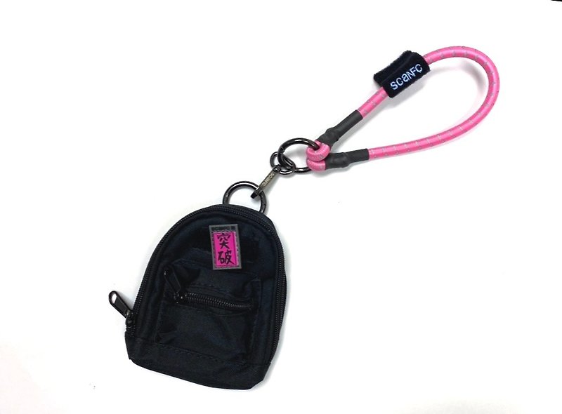 SCANFC bungee mobile strap with smart small bag - Lanyards & Straps - Other Materials 