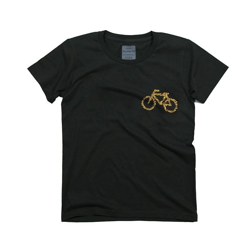 TRAFFICシリーズ　駐輪場　デザインTシャツ　ユニセックスXS〜XLサイズ　Tcollector - T 恤 - 棉．麻 黑色