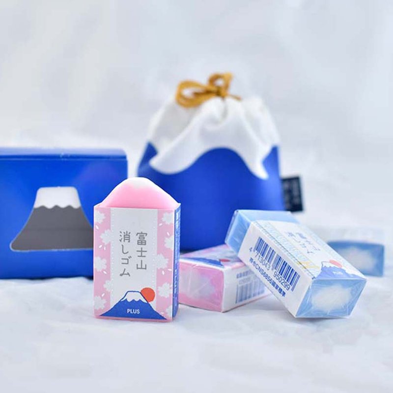 【PLUS】富士山橡皮擦-六入裝 - 其他 - 其他材質 藍色