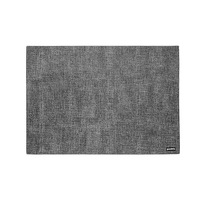 仿布紋系列-灰黑色餐墊-43×30CM - 餐桌布/桌巾/餐墊 - 塑膠 灰色
