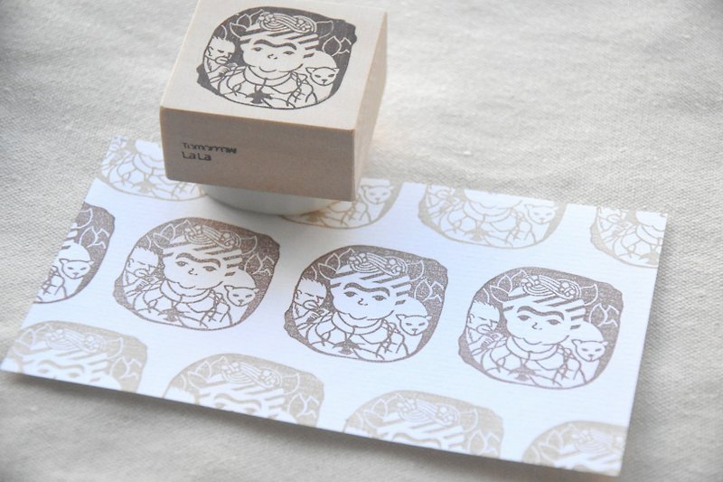 Famous Painting Series Hand-Engraved Rubber Stamp[Frida] - ตราปั๊ม/สแตมป์/หมึก - ยาง 