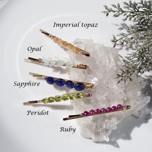 Imperial topaz amber hairpin amber - Shop lipattijewelry Hair Accessories -  Pinkoi