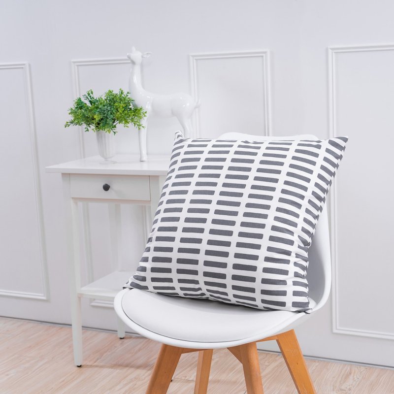 Simple series pillow-small square gray - หมอน - ผ้าฝ้าย/ผ้าลินิน 