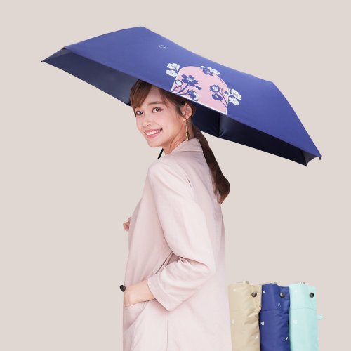 雨之情/雨之戀 涼感小物推薦【環保紗降溫10度C扁摺疊傘】雨傘 扁傘 小傘 手開傘