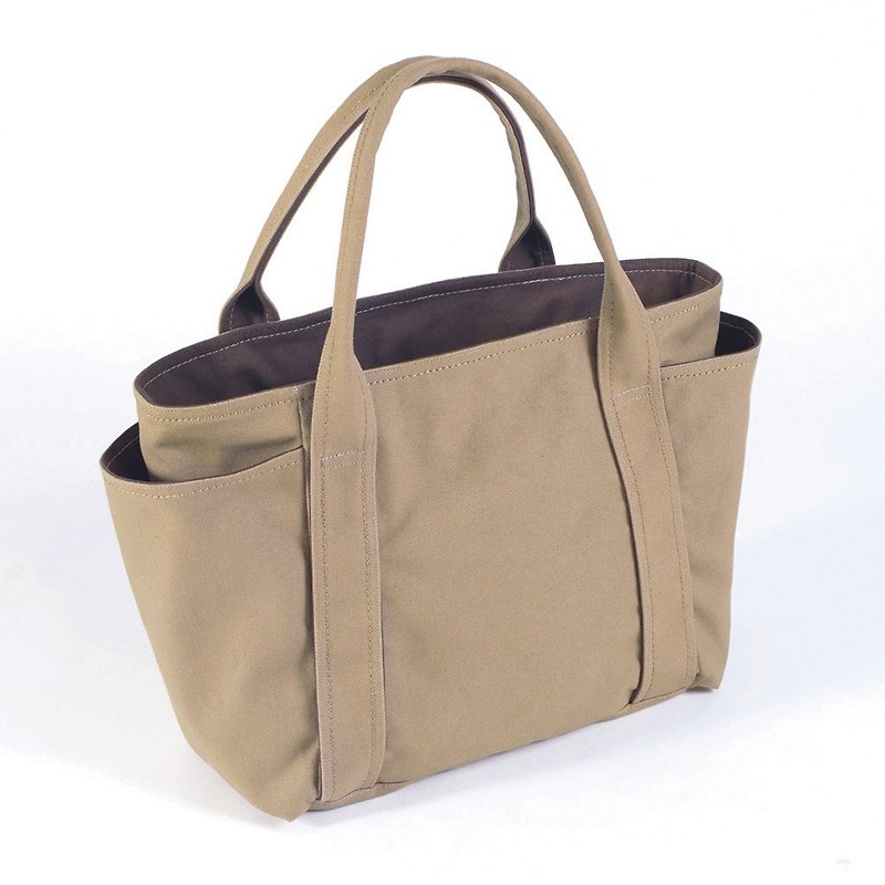 Universal Tool Bag-Latte / Inner Gray (Medium) - กระเป๋าแมสเซนเจอร์ - ผ้าฝ้าย/ผ้าลินิน สีนำ้ตาล