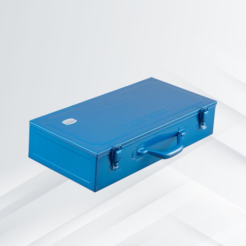 Japan TOYO steel single-layer portable storage box T-470-blue - ชั้นวาง/ตะกร้า - โลหะ สีน้ำเงิน