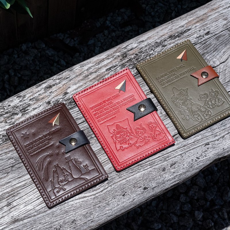 【Pinkoi x Moomin】relzplay | handmade leather passport holder - ที่เก็บพาสปอร์ต - หนังแท้ 