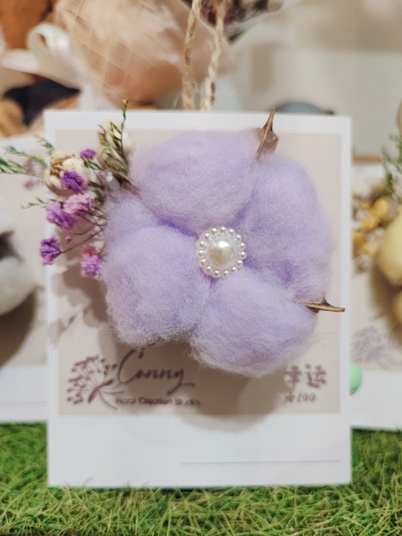 乾燥花 花禮 卡片 - 卡片/明信片 - 棉．麻 