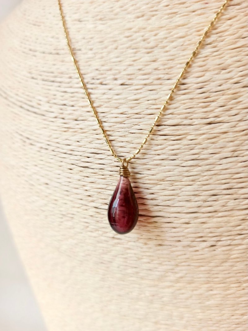 Essential oil bottle necklace - สร้อยคอ - กระจกลาย หลากหลายสี