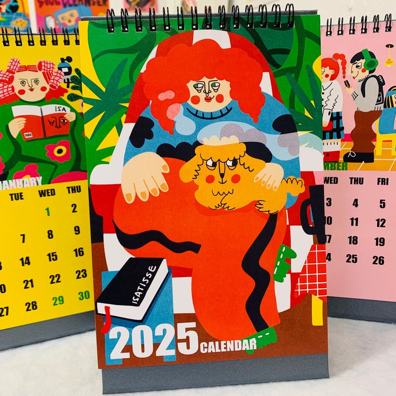 2025 ISATISSE Calendar - ปฏิทิน - กระดาษ หลากหลายสี