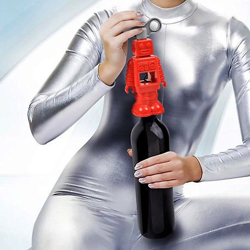 美國 Fred & Friends 生活創意 美國【Fred & Friends】 Robottle Corkscrew 機器人造型開瓶器