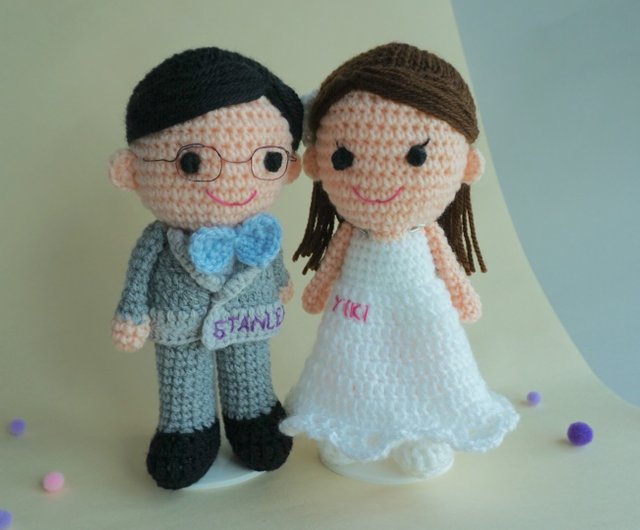 Customized wedding dolls, wedding dolls, wedding gifts, wedding  decorations, wedding decorations (custom color) - Shop silverbreeze Items  for Display - Pinkoi