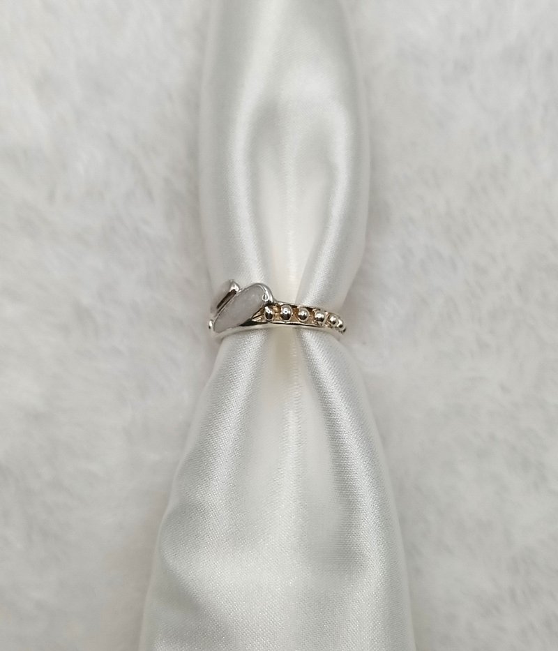 粒金系列髮箍戒指 / 925純銀戒指 / 純手工製作 - 戒指 - 純銀 