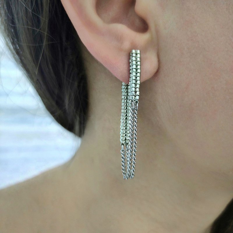 PDF tutorial bead Chain earrings | Beading pattern - 其他數位設計 - 其他材質 