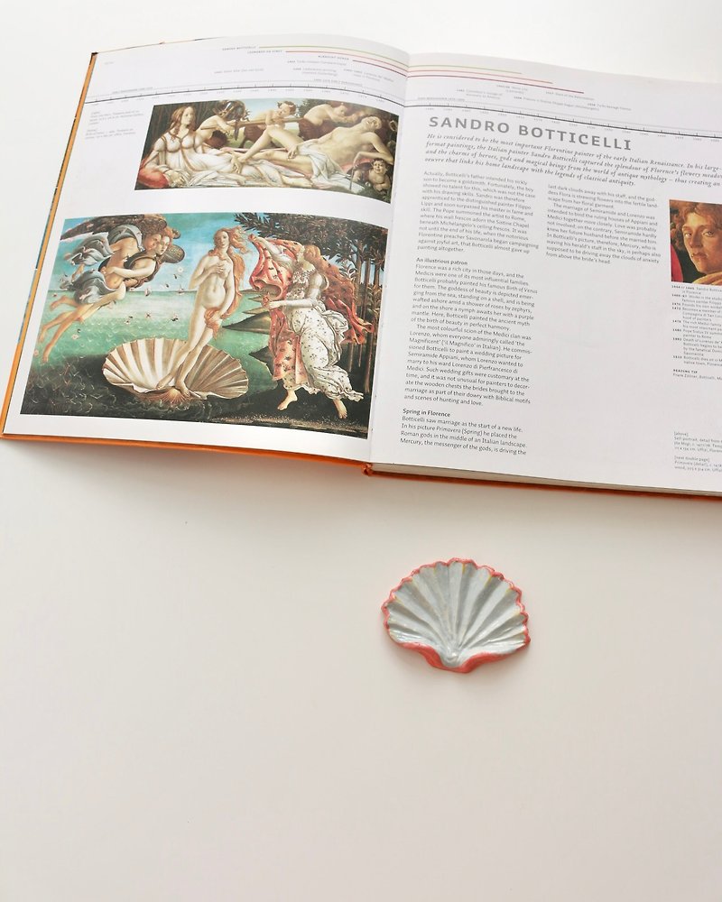 Ceramic Magnet Shell of Venus - Pottery & Ceramics - Pottery Pink