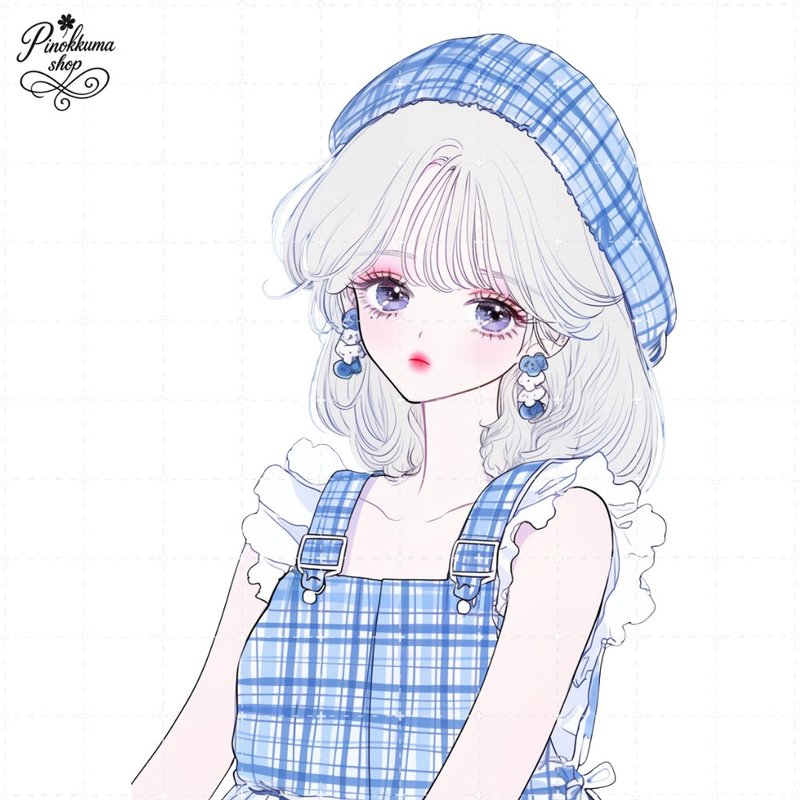 pinokkuma shop 人物ステッカー 女の子ステッカー コラージュ素材 - 貼紙 - 紙 