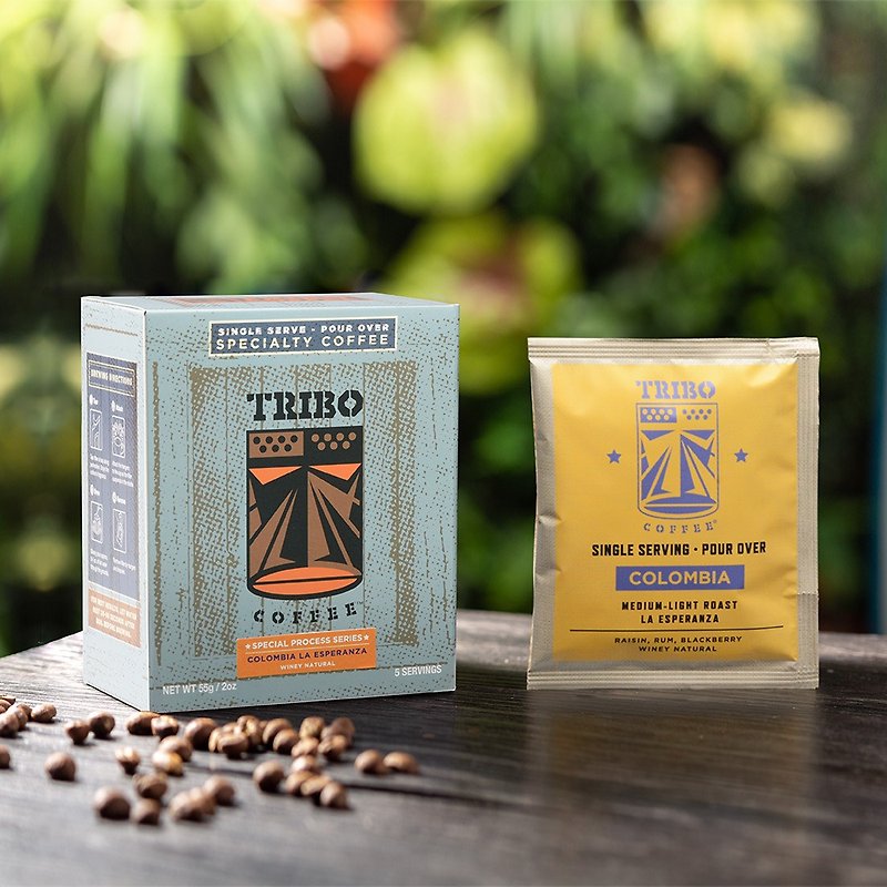 TRIBO COFFEE哥倫比亞•希望莊園 酒香日曬 淺中焙 濾掛式咖啡5入
