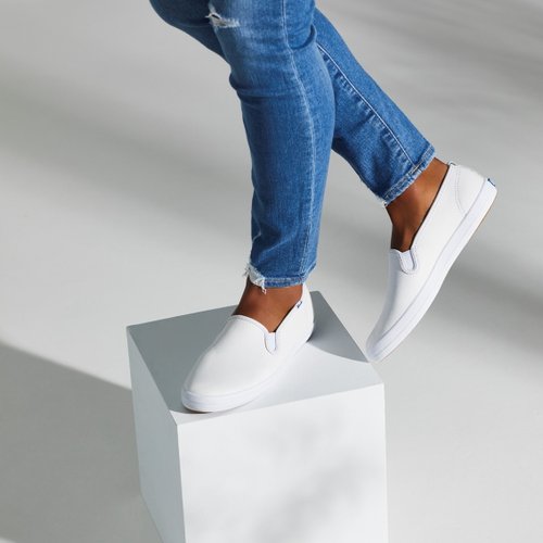 Keds KEDS CHAMPION SLIPON 經典皮革休閒小白鞋9191W110018