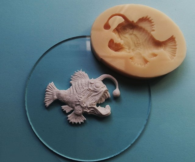 Fish angler mold silicone. Silicone molds for polymer clay, epoxy