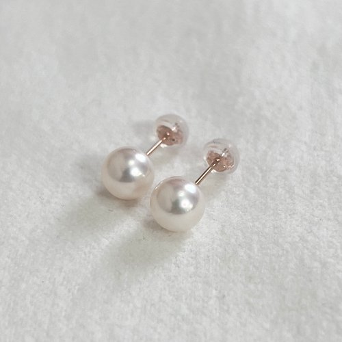 【12/10まで 。プラチナ】8.2ミリ　あこや真珠　パールピアス　高級 あこや真珠 一粒パールピアス 7-7.5ミリ/7.5-8ミリ/8-8.5ミリ プラチナ
