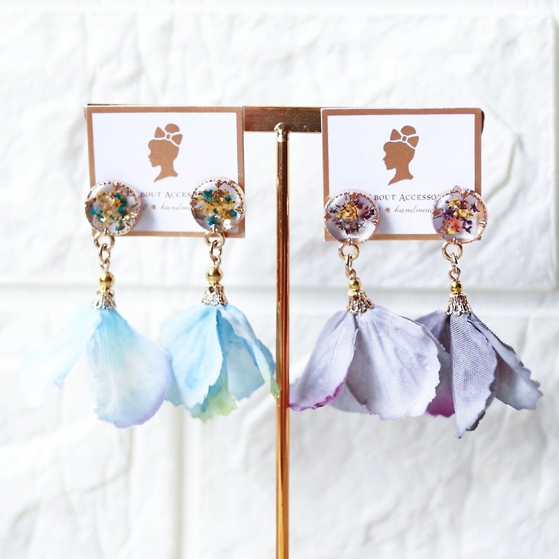 Floral collection : Hydrangea Earrings - Earrings & Clip-ons - Other Materials 