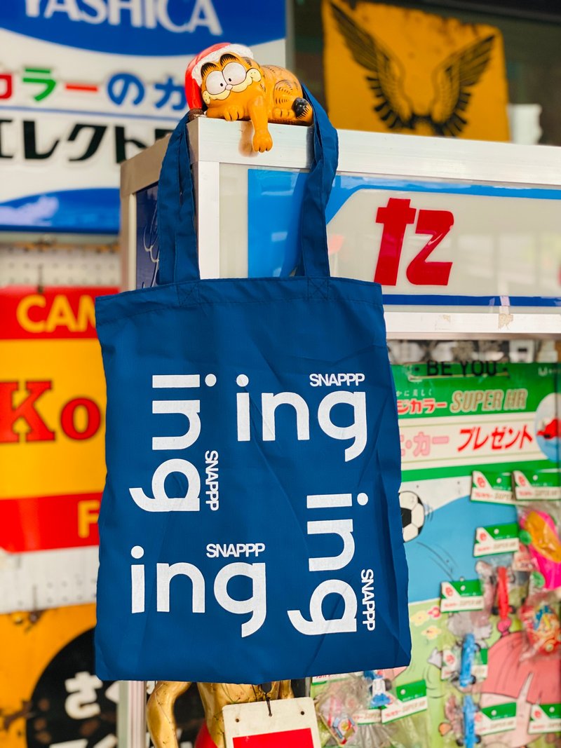 【SNAPPPing】Tote bag - Handbags & Totes - Other Man-Made Fibers Blue