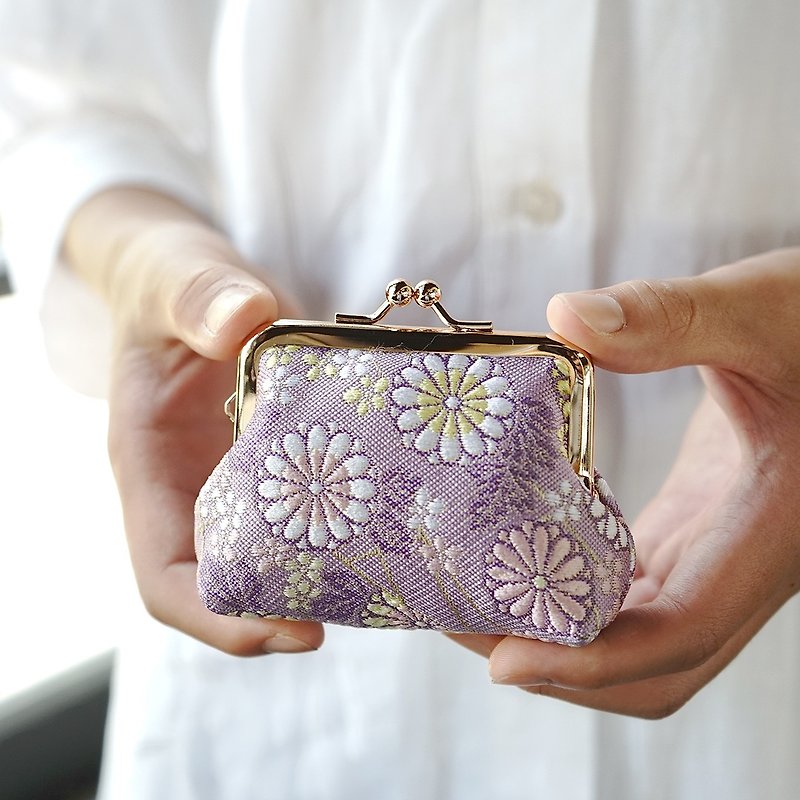 Nishijin Ori|Kinyu Brocade Small Mouth Gold Bag|Coin Purse|Two types in total - Coin Purses - Other Metals 