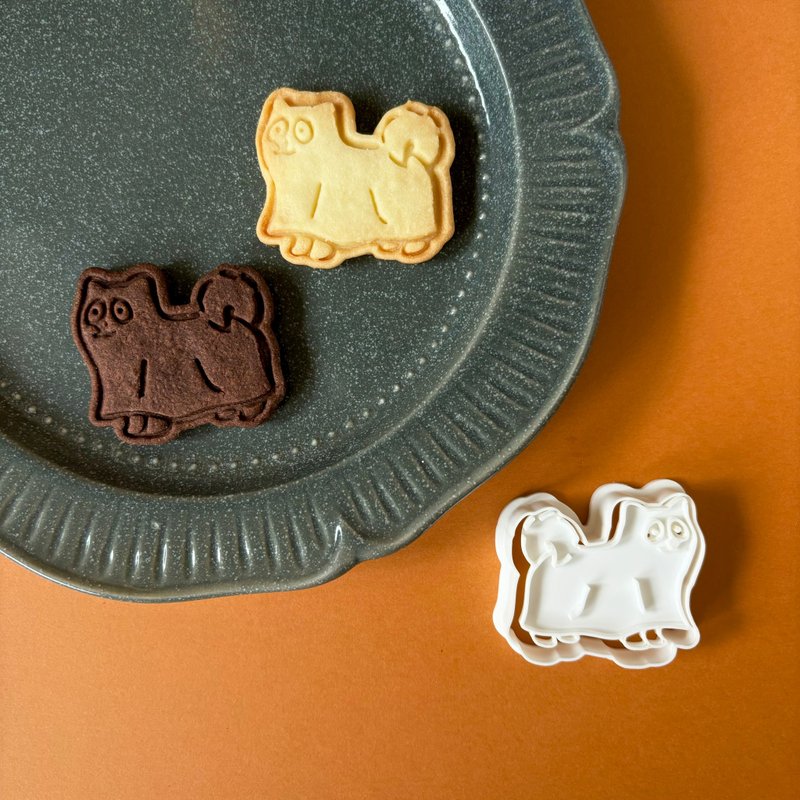 柴犬・おばけ　犬 ハロウィン【クッキー型】 - 廚具 - 塑膠 白色