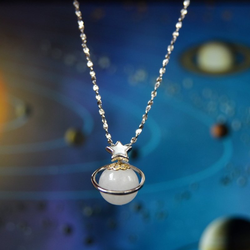 [Pre-order at the end of October] Remote Planet - 925 Silver Breast Milk Jewelry Necklace - Necklaces - Silver Silver