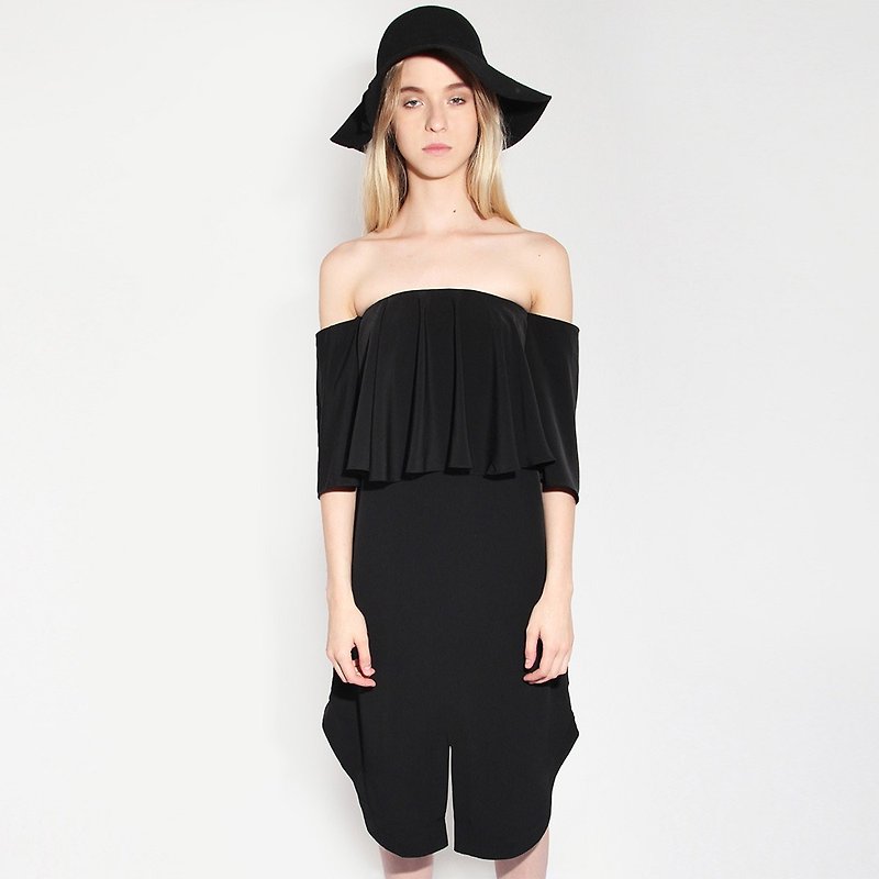CHIRICO DRESS IN BLACK - One Piece Dresses - Polyester Black
