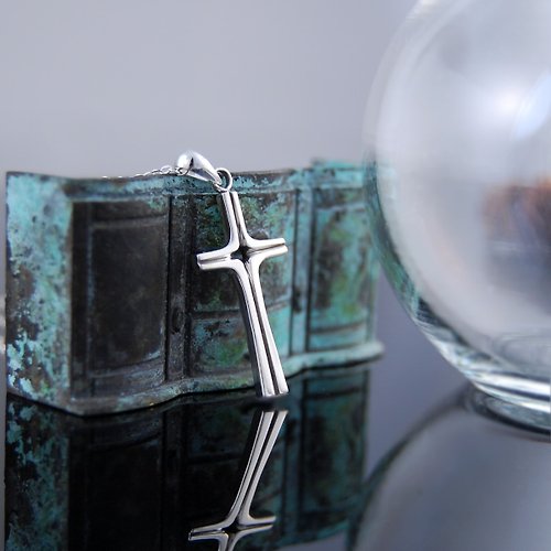 Vesta Art 設計銀飾 和平十字架-奇蹟-小 (銀項鍊)