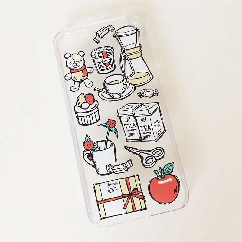 [Clear galaxy system model case] Coffee break - Phone Cases - Other Materials Transparent