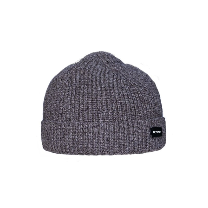 Beanie [ISW] Xinxinjie Merino Knitted Melon Cap-Brown (Four Colors Available) - หมวก - วัสดุอื่นๆ สีนำ้ตาล