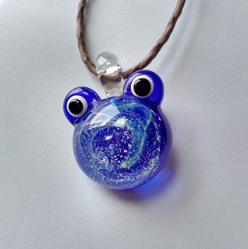 Space in flog - Necklaces - Glass Blue