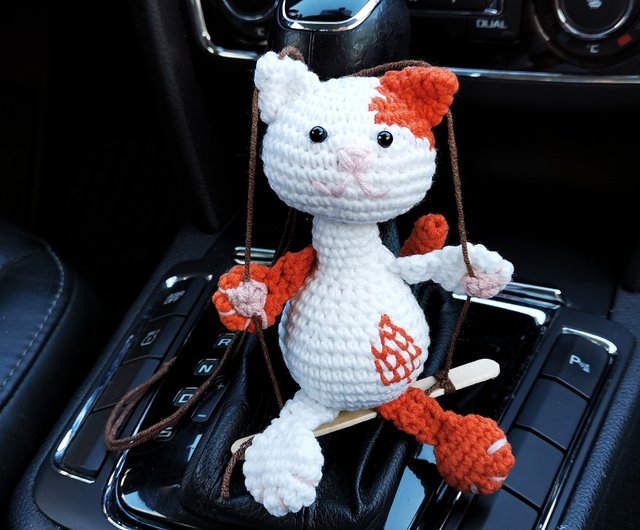 翼のある猫 キーホルダーぬいぐるみ 車の飾り 猫ラッキーチャーム ショップ Innagurumi キーホルダー キーケース Pinkoi