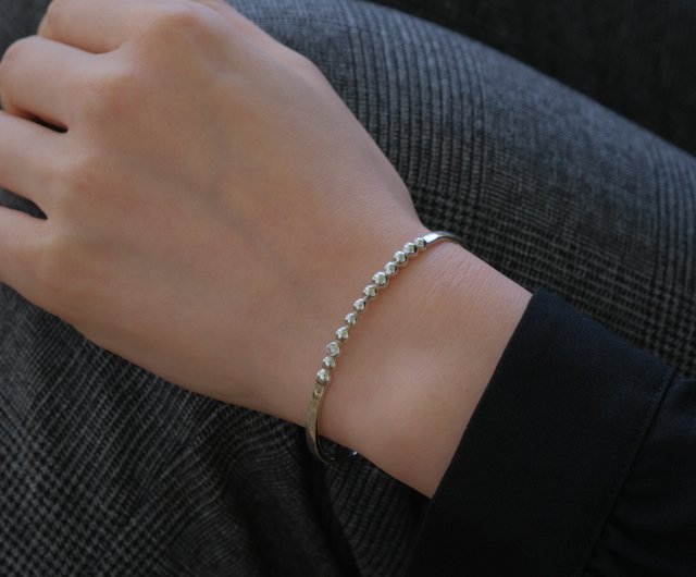 Diamond Tenging bangle bracelet ダイヤモンドつぶつぶバングル