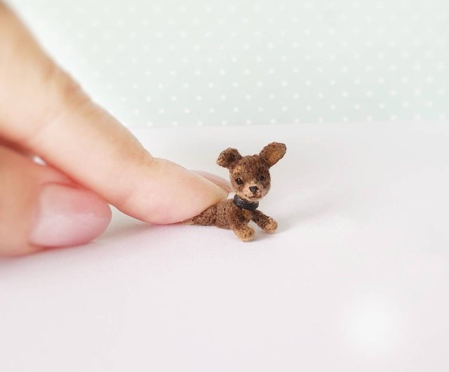 Miniature crocheted puppy Chihuahua. Dollhouse miniature. - Shop  Microtoysby Kids' Toys - Pinkoi