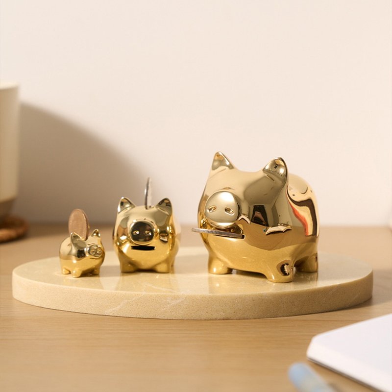 GOLDENPIG | 招財金豬 捌 22K金 - 擺飾/家飾品 - 貴金屬 金色
