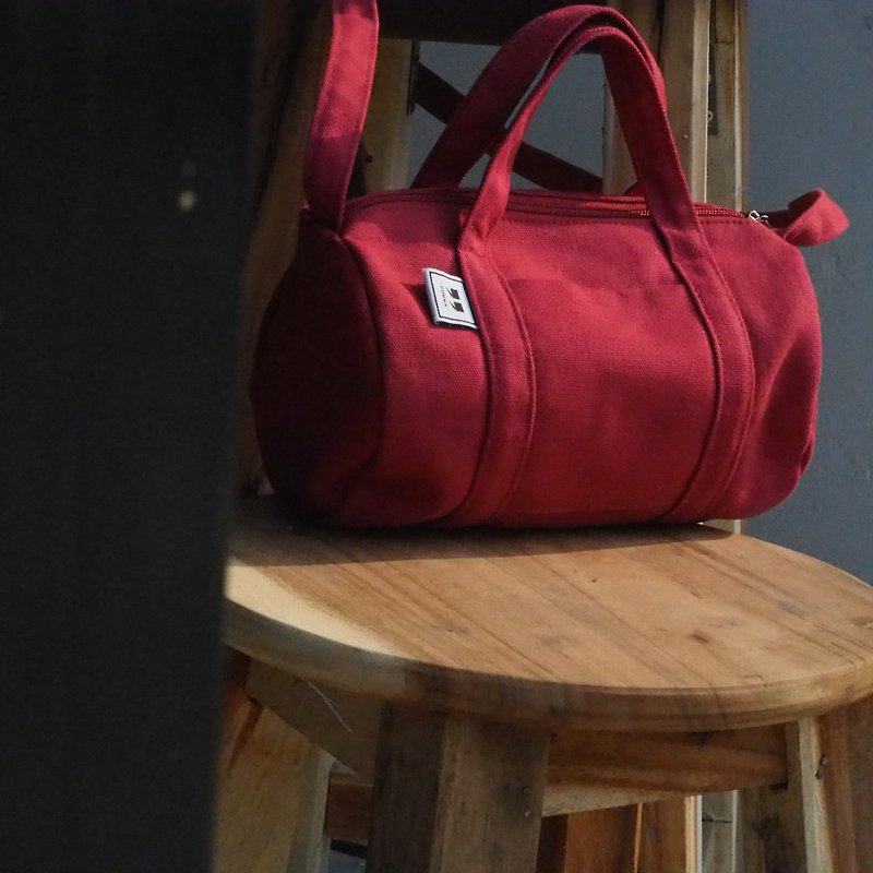 DUFFLE SIZE S - MAROON - Messenger Bags & Sling Bags - Polyester Red