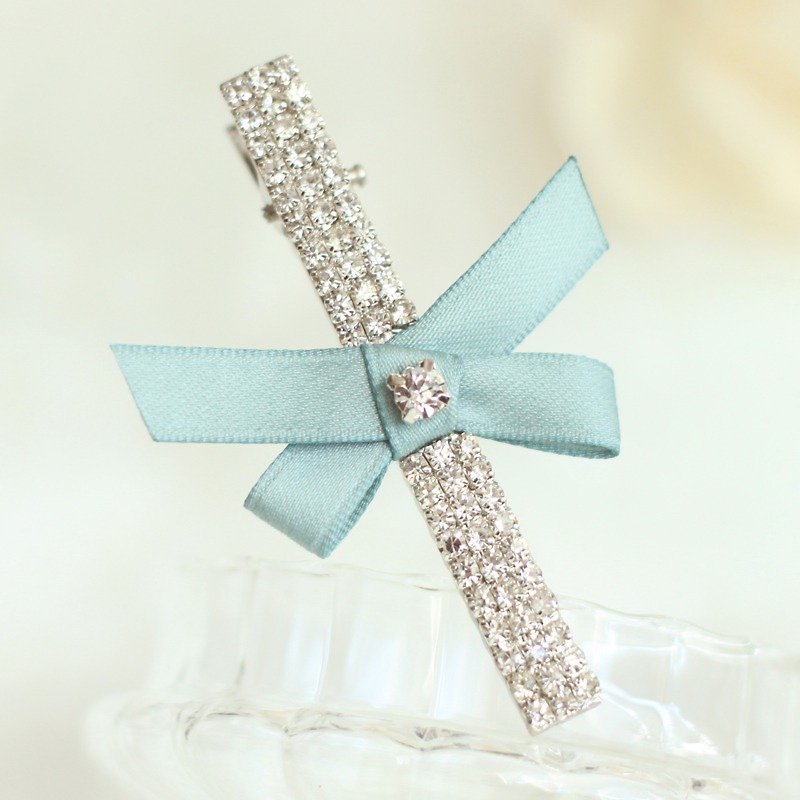 Stylish Bling Bling Hair Clip - Hair Accessories - Other Metals Blue