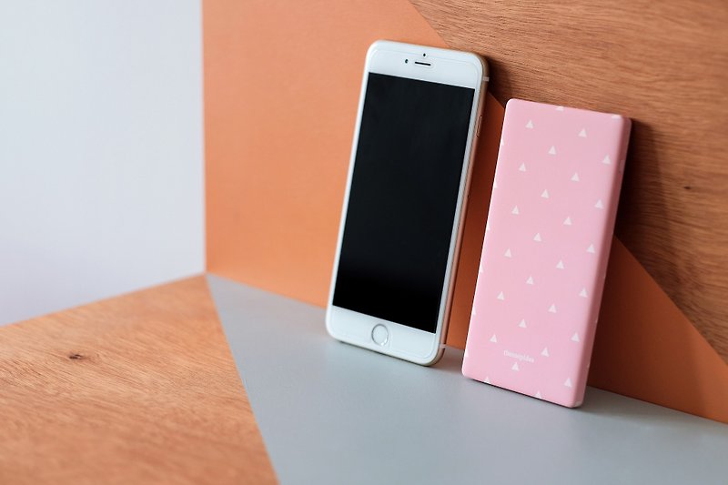 Thecoopidea - JOURNEY SLIM 5000mAh 2.4A Powerbank (MFi licensed cable included) - Chargers & Cables - Other Materials Pink